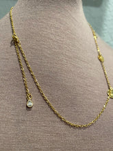 Load image into Gallery viewer, Gold Disc necklace on 18k gold plated sterling silver chain
