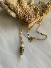 Load image into Gallery viewer, One of a Kind Hawaii Cone Shell 14k gold chain necklace
